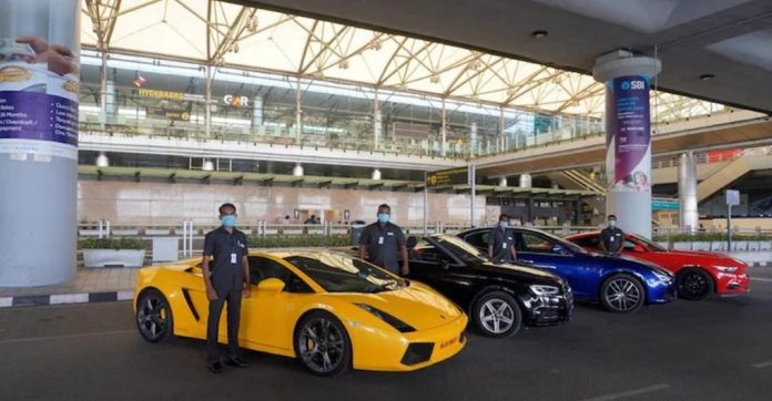 Hyderabad Airport offers super luxury cars as rental cars


