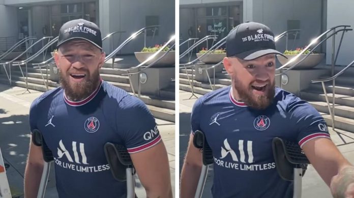 Conor McGregor's hilarious four-word reaction to Jake Paul's victory over Tyron Woodley


