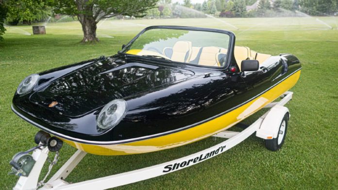 This Porsche-Inspired Boat Might Be The Most Ridiculous Thing We've Seen At The Boat Ramp

